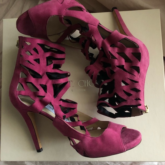 Jimmy Choo Criss Cross Heels - Picture 2 of 13